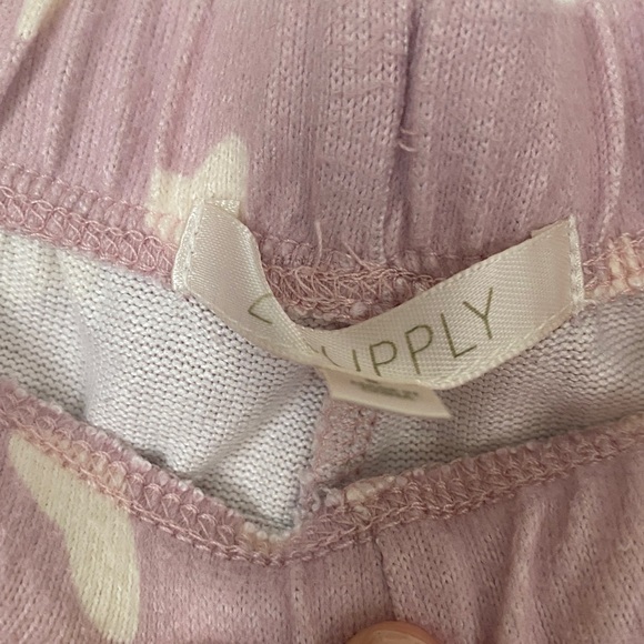 Z Supply Pink and White Heart Print Pajama Joggers - Picture 3 of 7